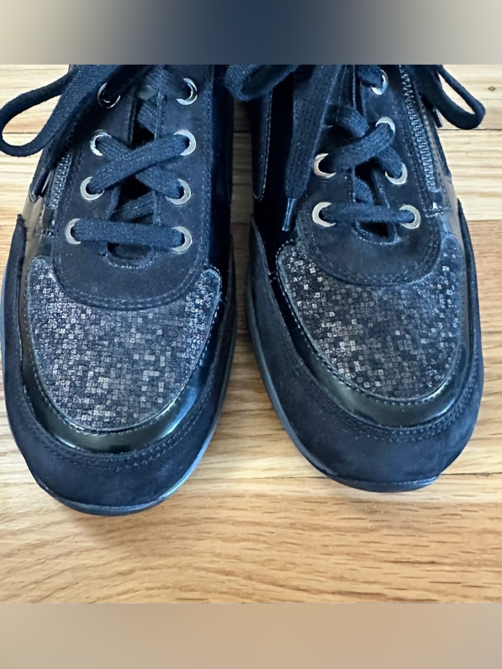 Mephisto Ylona Leather Side Zip Oxford Sneakers - Picture 4 of 10